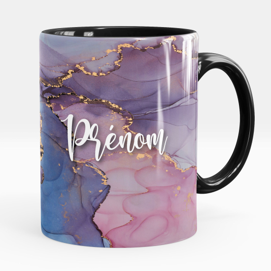 Mug - Tasse personnalisée - Effet marbré