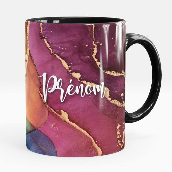 Mug - Tasse personnalisée - Effet marbré