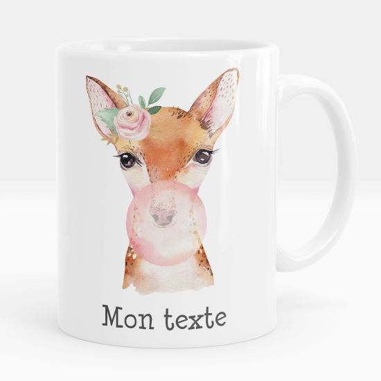 Mug - Tasse personnalisée - Faon