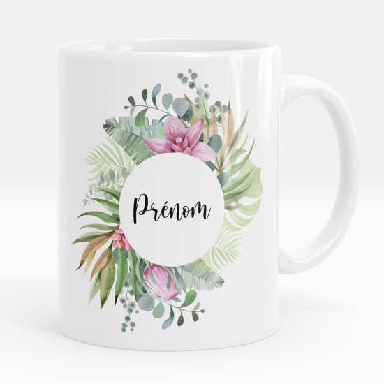 Mug - Tasse personnalisée - Fleurs