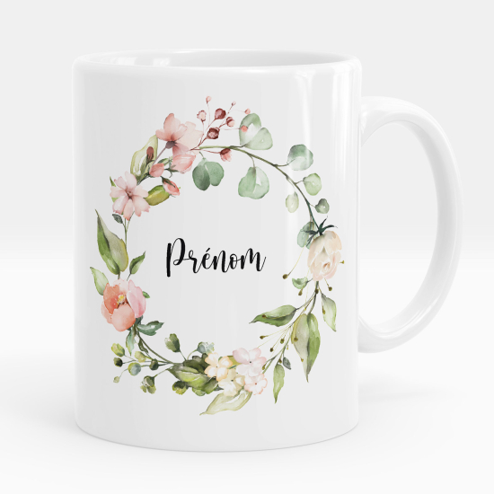 Mug - Tasse personnalisée - Fleurs