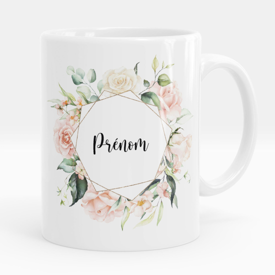 Mug - Tasse personnalisée - Fleurs