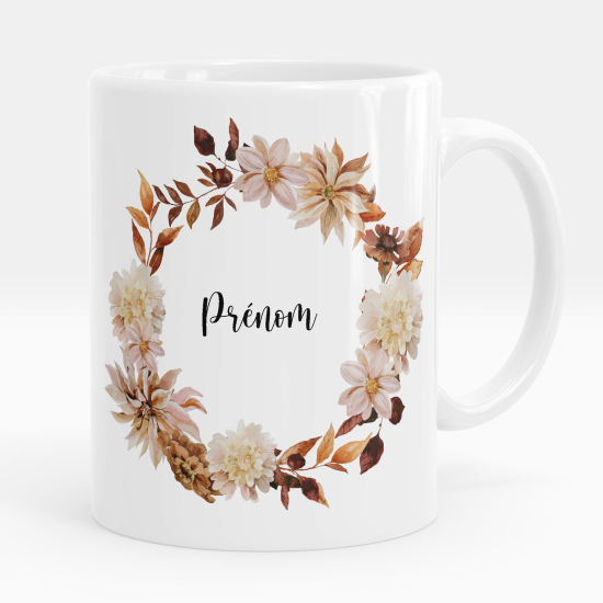 Mug - Tasse personnalisée - Fleurs