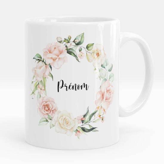 Mug - Tasse personnalisée - Fleurs