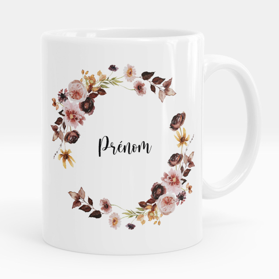 Mug - Tasse personnalisée - Fleurs