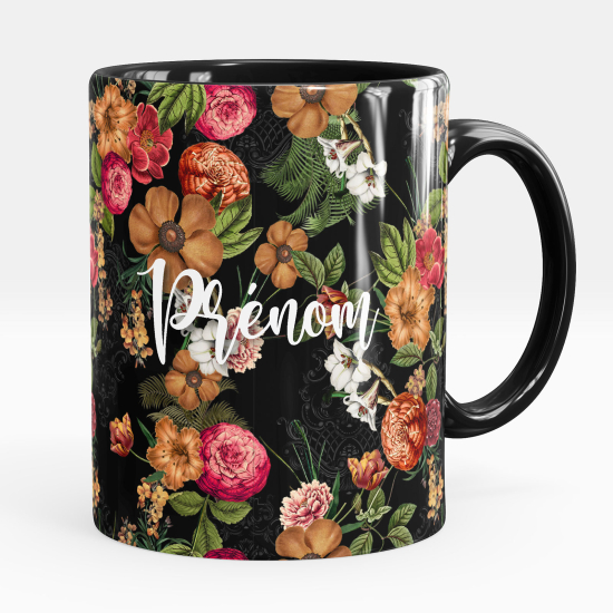 Mug - Tasse personnalisée - Fleurs