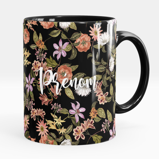 Mug - Tasse personnalisée - Fleurs