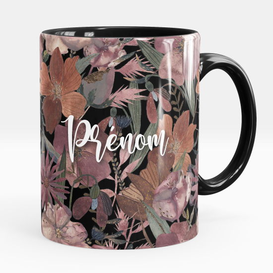 Mug - Tasse personnalisée - Fleurs