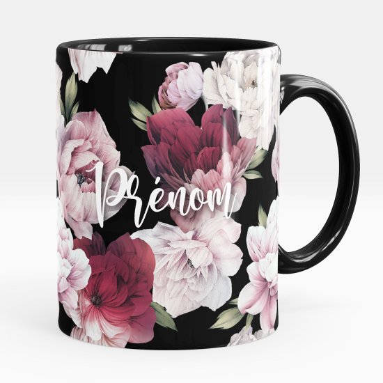 Mug - Tasse personnalisée - Fleurs