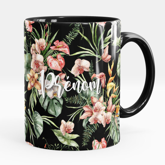 Mug - Tasse personnalisée - Fleurs