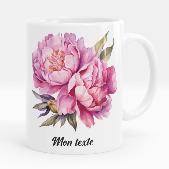 Mug - Tasse personnalisée - Fleurs