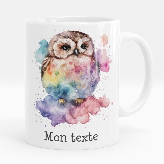 Mug - Tasse personnalisée - Hibou