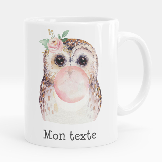 Mug - Tasse personnalisée - Hibou