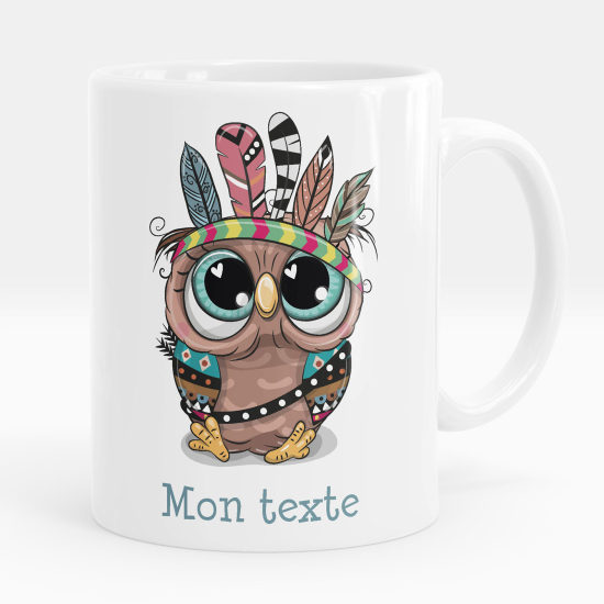 Mug - Tasse personnalisée - Hibou indien