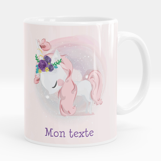 Mug - Tasse personnalisée - Licorne