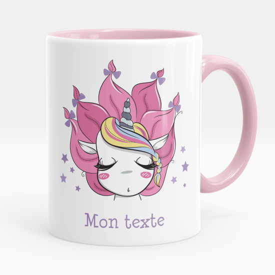 Mug - Tasse personnalisée - Licorne étoiles