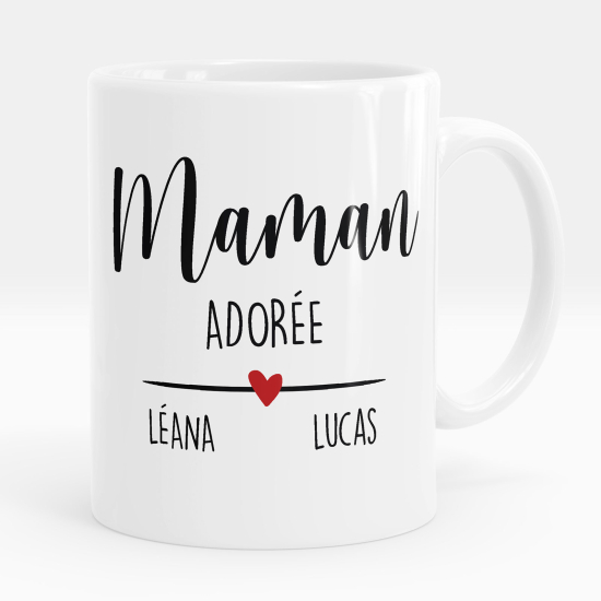 Mug - Tasse personnalisée - Maman adorée