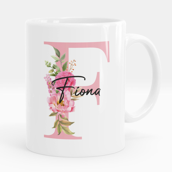 Mug - Tasse personnalisée Monogramme - Lettre F