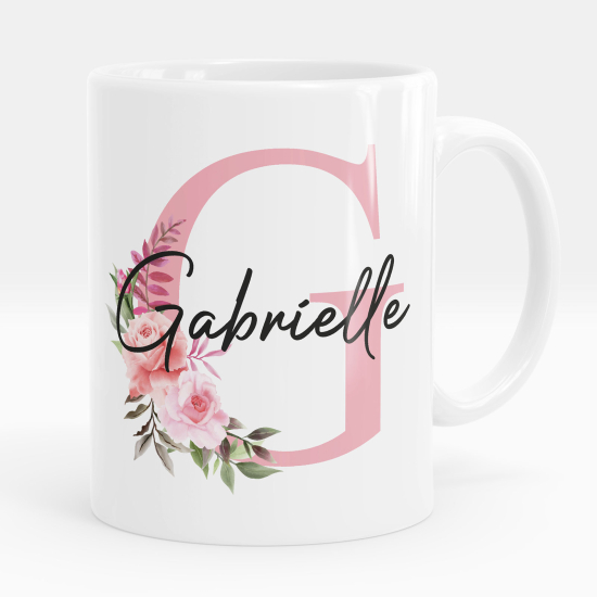 Mug - Tasse personnalisée Monogramme - Lettre G