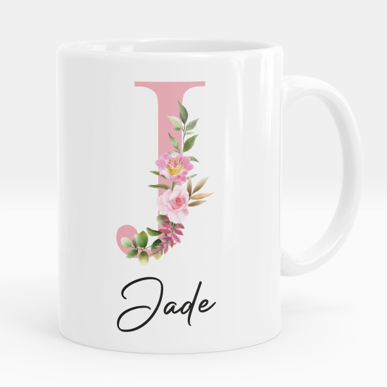 Mug - Tasse personnalisée Monogramme - Lettre J