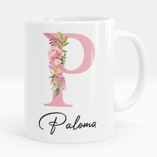 Mug - Tasse personnalisée Monogramme - Lettre P