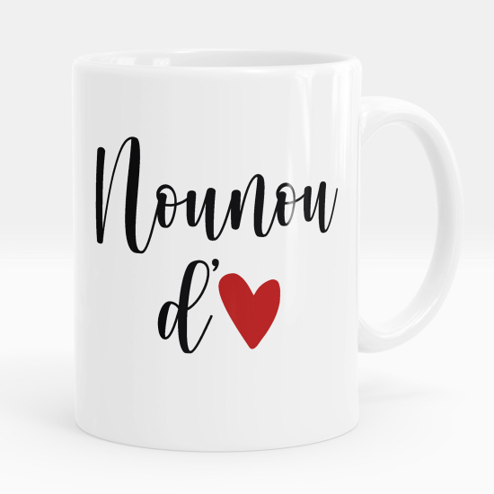 Mug - Tasse personnalisée - Nounou d'amour