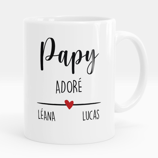 Mug - Tasse personnalisée - Papy adoré