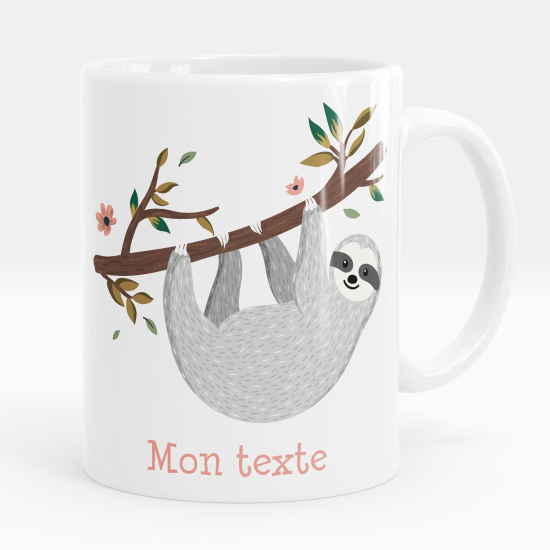 Mug - Tasse personnalisée - Paresseux 