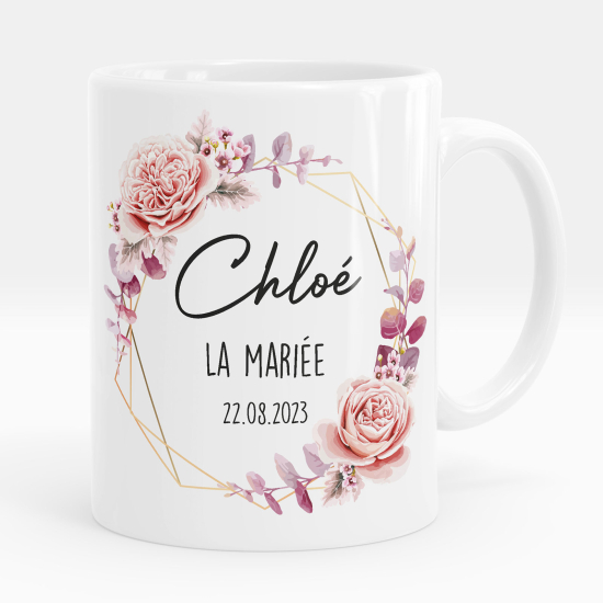 Mug - Tasse personnalisée - Prénom La mariée