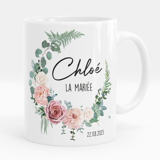 Mug - Tasse personnalisée - Prénom La mariée