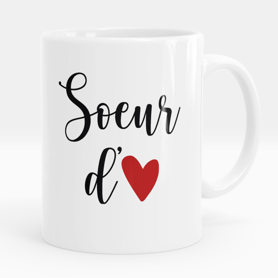 Mug - Tasse personnalisée - Soeur d'amour