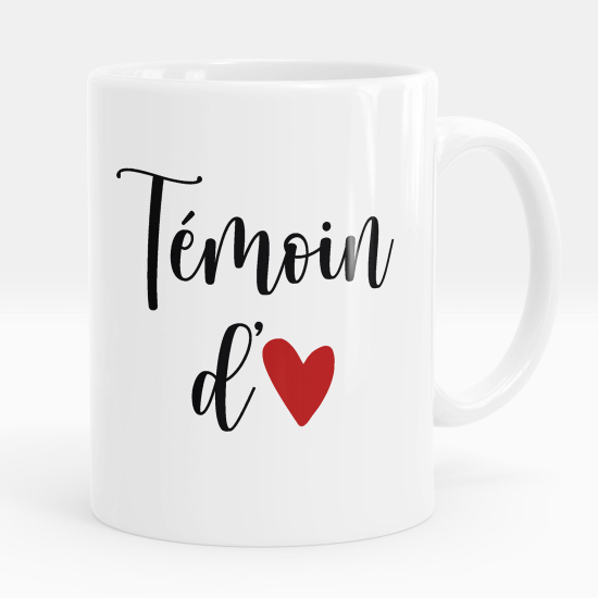 Mug - Tasse personnalisée - Témoin d'amour