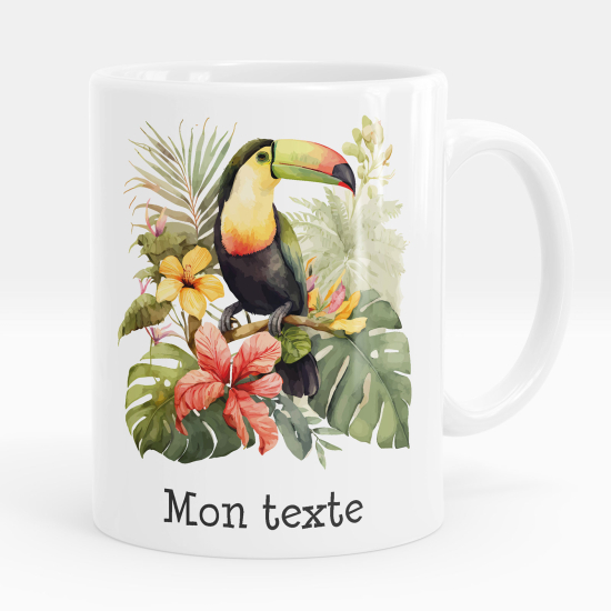 Mug - Tasse personnalisée - Toucan tropical