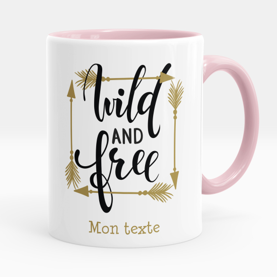 Mug - Tasse personnalisée - Wild and free