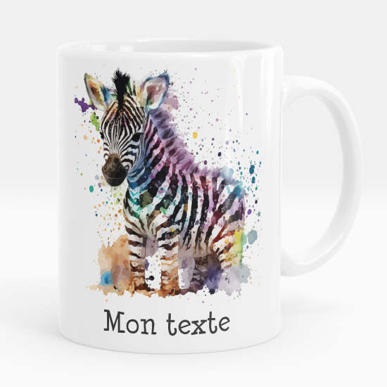 Mug - Tasse personnalisée - Zèbre