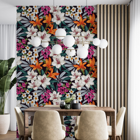 Papier peint -  Motif floral