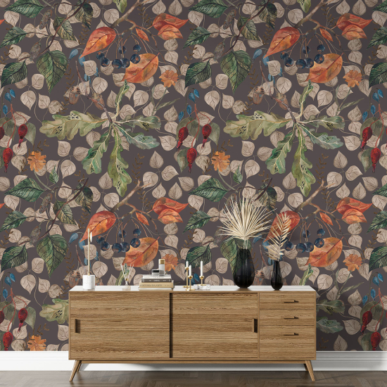 Papier peint motif XL - Motif botanique