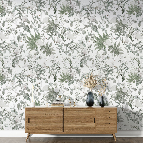 Papier peint motif XL - Motif botanique