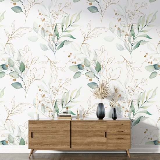 Papier peint motif XL - Motif botanique