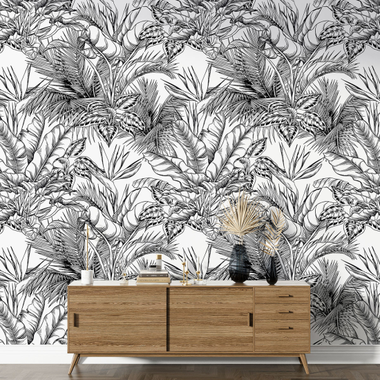 Papier peint motif XL - Motif botanique