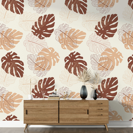 Papier peint motif XL - Motif botanique