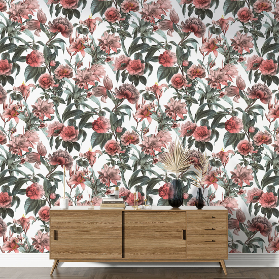 Papier peint motif XL - Motif floral