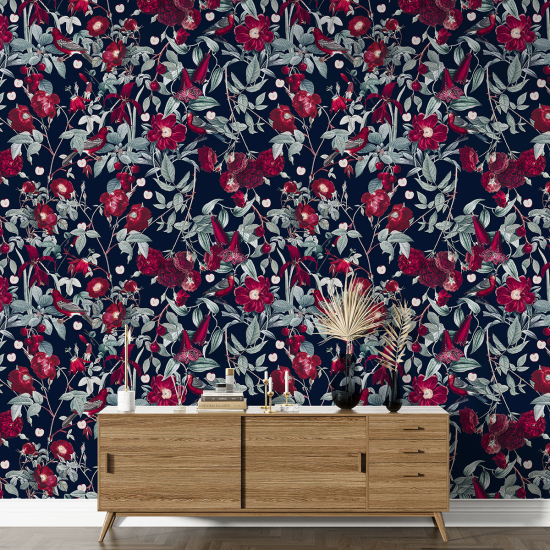 Papier peint motif XL - Motif floral