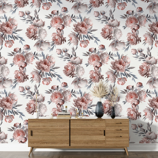 Papier peint motif XL - Motif floral