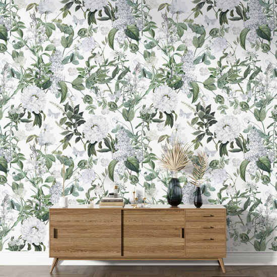 Papier peint motif XL - Motif floral