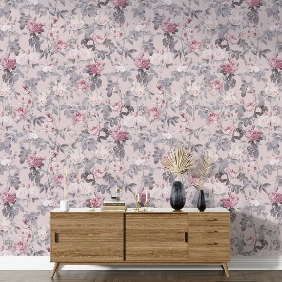 Papier peint motif XL - Motif floral