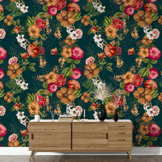 Papier peint motif XL - Motif floral