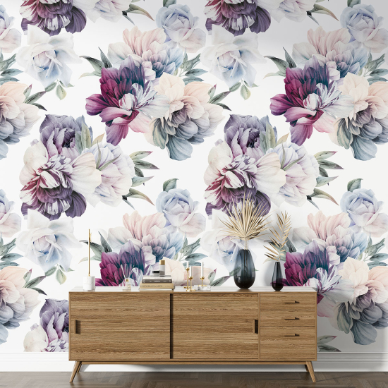 Papier peint motif XL - Motif floral