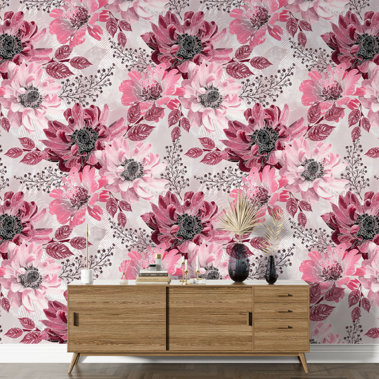 Papier peint motif XL - Motif floral