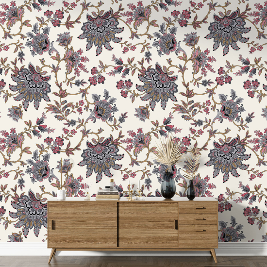 Papier peint motif XL - Motif floral